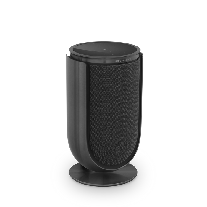 Sort Bang & Olufsen Beolab 8 højttaler på hvid baggrund