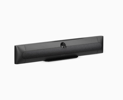 Bang & Olufsen Beosound Premiere i black anthracite aluminium med grey melange stof højttalerfront