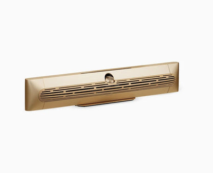 Bang & Olufsen Beosound Premiere i gold tone aluminium med eg højttalerfront