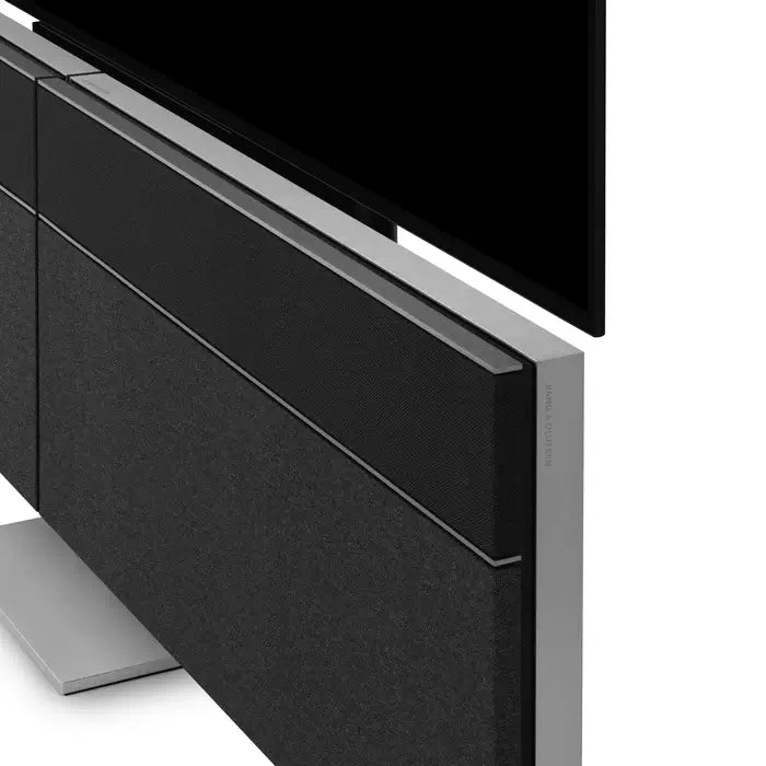 Bang & Olufsen Beovision Harmony TV med sort skærm og mørkegrå højttalere