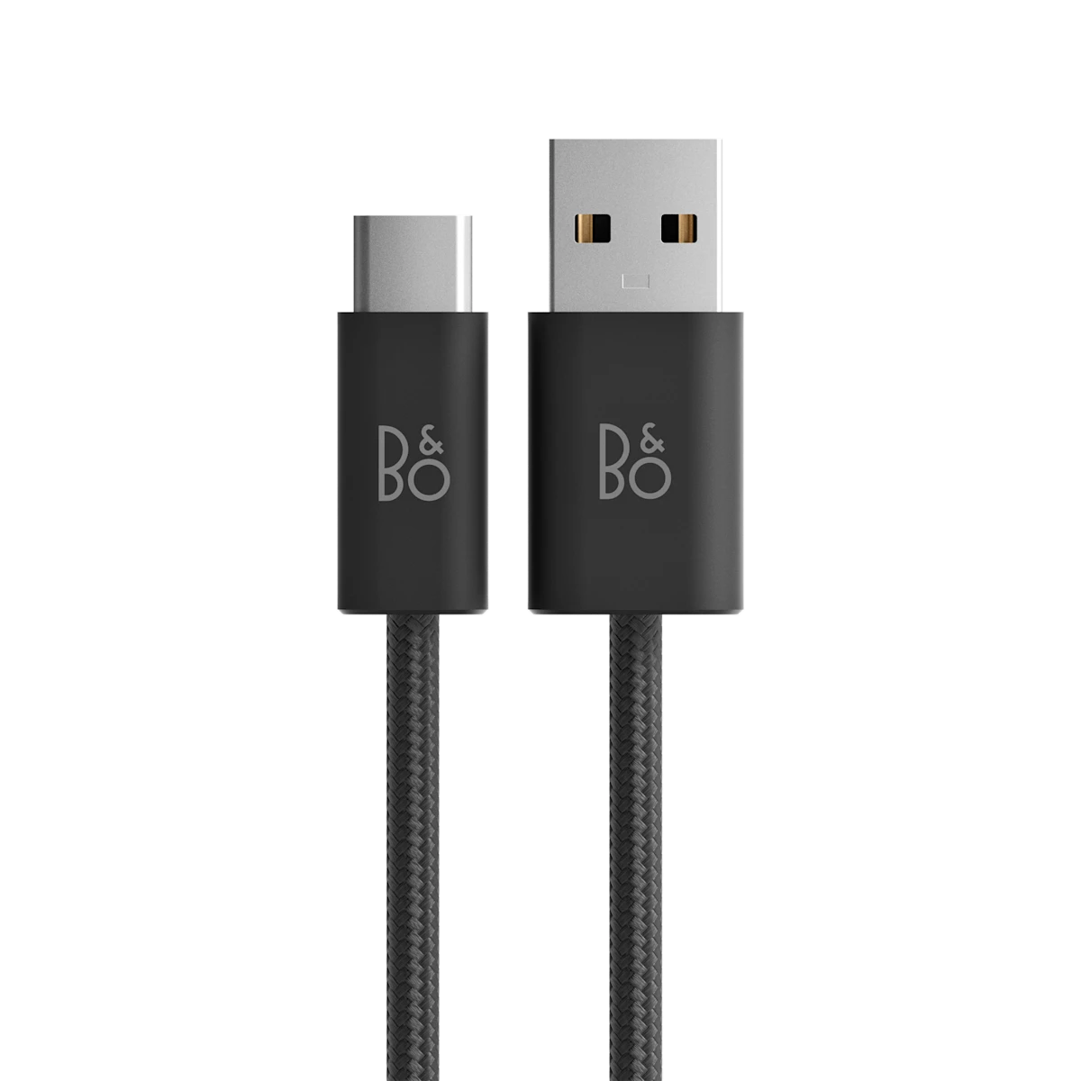 B&O USB-C til USB-A kabel med sort flettet design