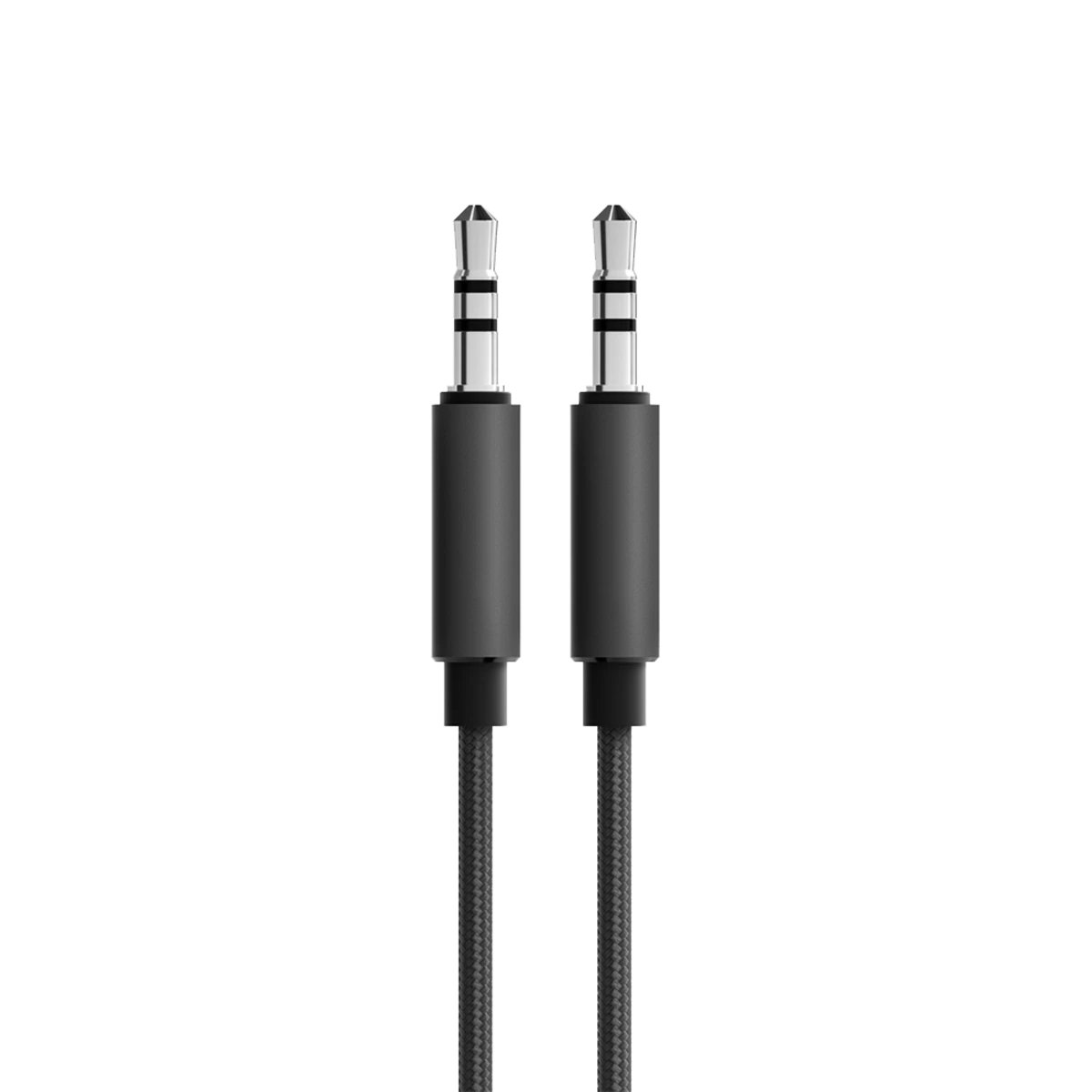 Sort audiokabel med 3,5mm jack-stik i begge ender til Beoplay H95 hovedtelefoner
