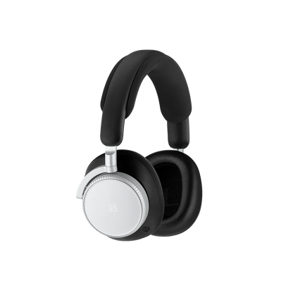 Bang & Olufsen Beoplay H100 over-ear hovedtelefoner i sort med sølv detaljer på hvid baggrund