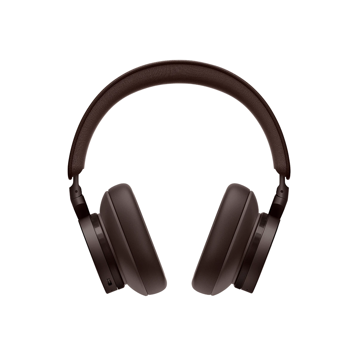 Brown Beoplay H95 over-ear headphones on white background