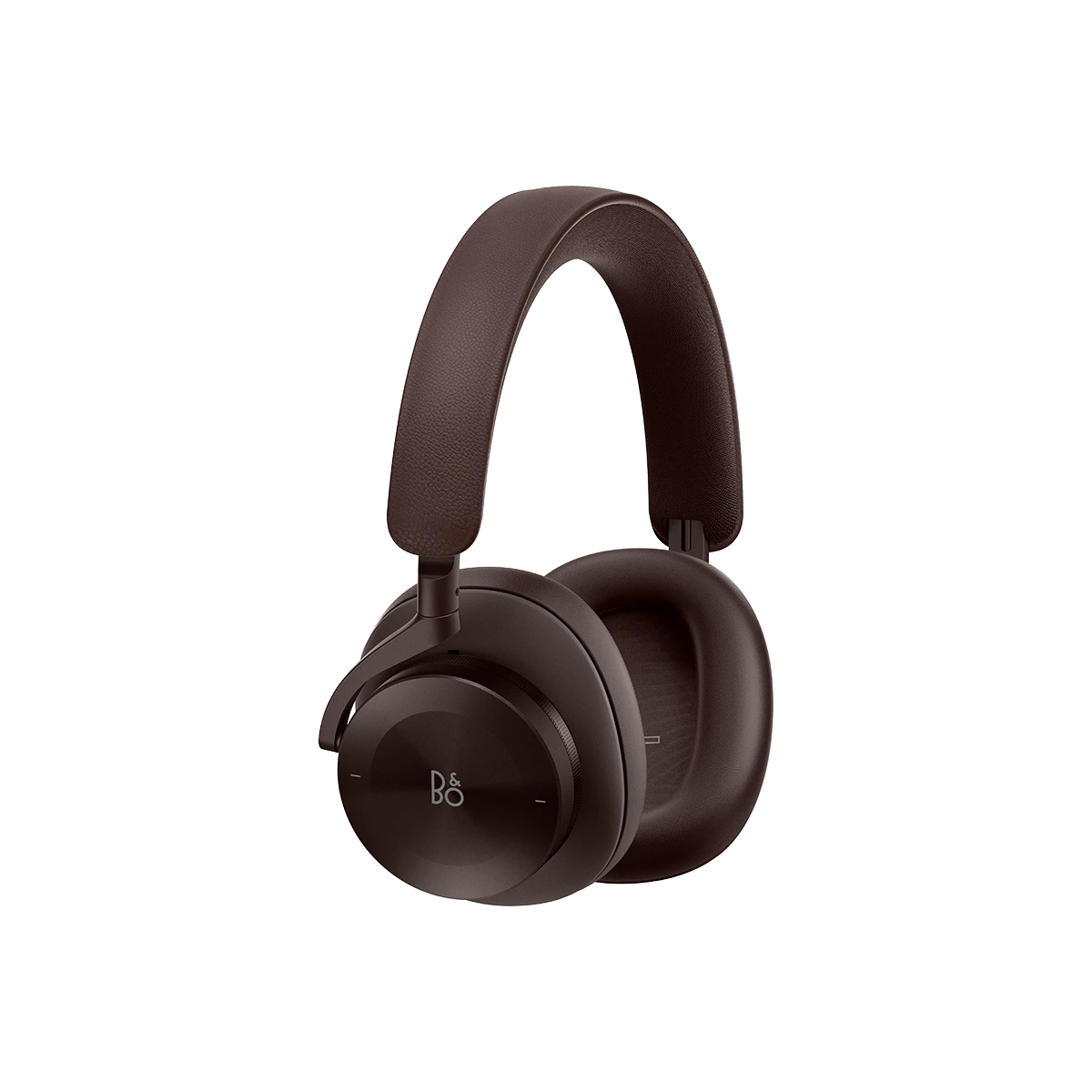 Brown Bang & Olufsen Beoplay H95 over-ear headphones on white background