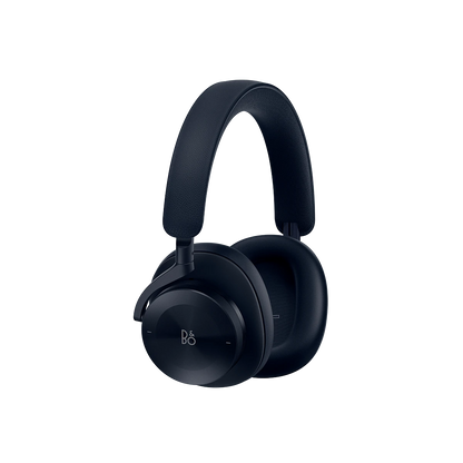 Black Beoplay H95 over-ear headphones with leather headband and B&O logo