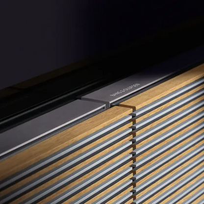 Bang & Olufsen Beovision Harmony fjernsyn med trælameller og elegant design