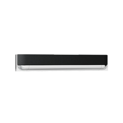 Beosound Theatre soundbar i sort og sølv profil