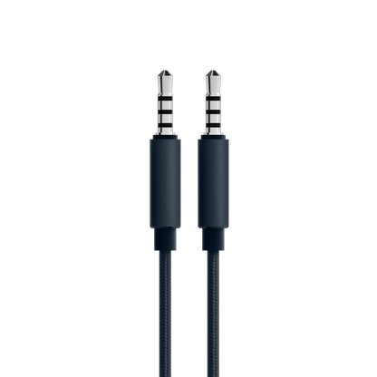 Sort audiokabel med to 3,5 mm jackstik til Beoplay H95 hovedtelefoner